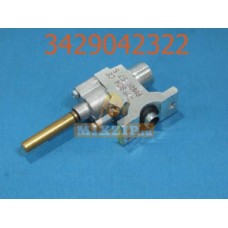 Кран газовый для плиты Electrolux, Zanussi, AEG 3429042322 Кран газовый для плиты Electrolux, Zanussi, AEG 3429042322