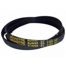 Ремень для стиральной машины Indesit, Ariston L-1181 H7 066521 L-1181 H7 черный Ремень для стиральной машины Indesit, Ariston L-1181 H7 066521 L-1181 H7 черный