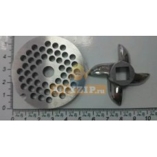 Комплект для мясорубки KAMBROOK нож сабля и решётка 910219 Комплект для мясорубки KAMBROOK нож сабля и решётка 910219