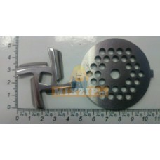 Комплект для мясорубки AKAI - нож и решётка 910298