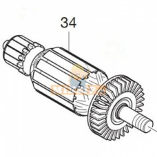 Ротор электрорубанка Makita BKP180, DKP180 519272-1