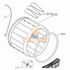 Барабан для СУШИЛЬНОЙ МАШИНЫ ELECTROLUX, ZANUSSI, AEG 8090707103