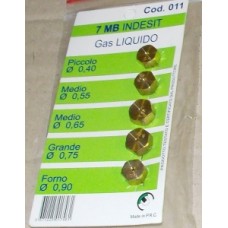 Жиклеры, форсунки для балонного газа Индезит (Indesit) WO412 Жиклеры, форсунки для балонного газа Индезит (Indesit) WO412